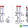 Telescopic cylinder MFC B3 165 5 6135-D0343-V00 (Binotto), with brackets
