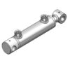 Hydraulic cylinder 100/40x25x290, with agricultural joint end