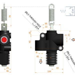 END OF STROKE VALVES, NORMALLY CLOSED 3/4'