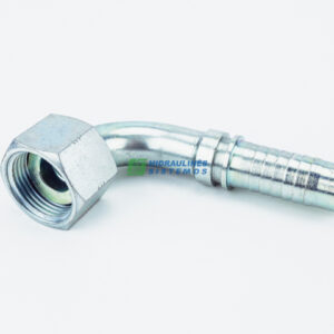 ORFS 9/16-18 90° fitting for 1/4" hose, M22493-04-04