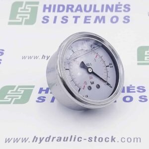 Pressure gauge -1/0 bar. d-63 rear connection 1/4'BSP