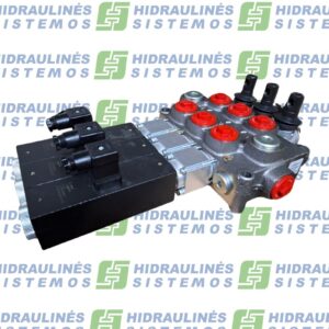 Control valve 3 sec. 120 ltr. Q95 3/4' BSP (3 x mech + solenoid control 12V)