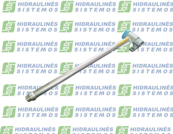 Pipe with twister DM240 LH-65 90° 1' L-740mm Launhardt