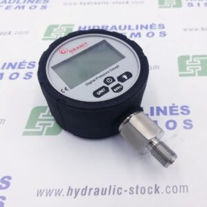 Pressure gauge 0/700 bar. d-80 side connection, digital 1/4' BSP