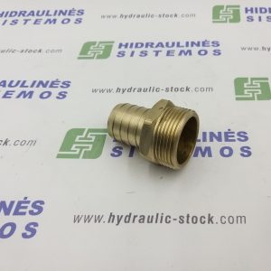 Suction fitting 1.1/4' male x for 30 mm hose, 0 angle