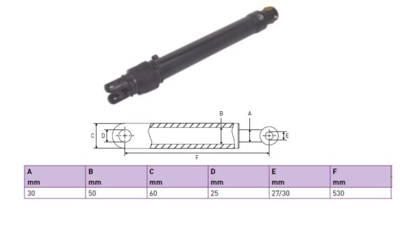Hydraulic cylinder Dhollandia 30/50/530