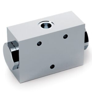 2 WAYS STEEL FLOW DIVIDER DFL 10-20 3/8' - 3/8' 315 bar. 10-20 l/min