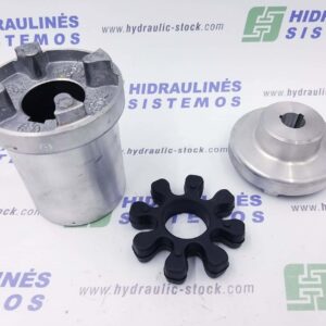 Aluminium flexible jaw coupling kit GR2-1/8 x 42mm D-108 (11.0-15.0kW) OMT
