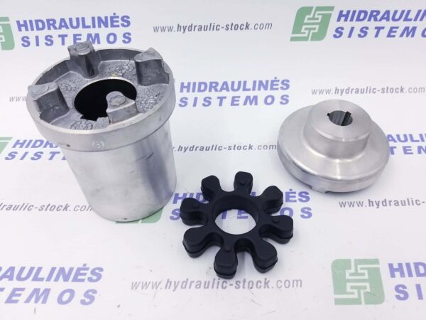 Aluminium flexible jaw coupling kit GR2-1/8 x 42mm D-108 (11.0-15.0kW) OMT