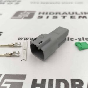 Plug housing 2 pole male DTM