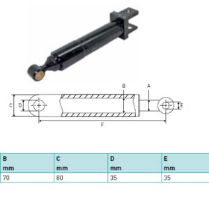 Hydraulic cylinder Sörensen 63/70/518