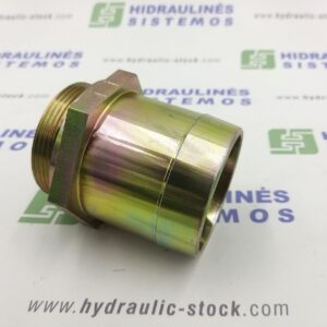 Suction fitting 2' male x for 63 mm hose, 0 angle