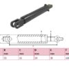 Hydraulic cylinder Behrens Eurolift 50/55/650 for bend
