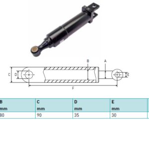 Hydraulic cylinder Sörensen 70/80/522
