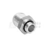 Suction fitting 1' male x for 45 mm hose, 0 angle