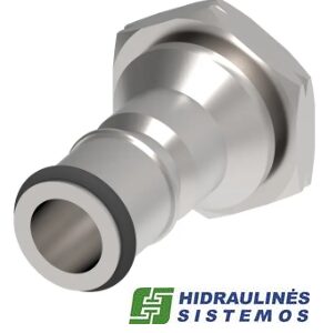 COUPLING,2HKGL,M,1/4,SS,UNF,NBR