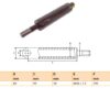 Hydraulic cylinder Anteo 40/80/395 for bend left