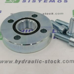 Pump flange 62mm 1' 0° steel F35-100 M10