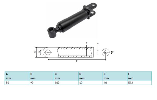 Hydraulic cylinder Sörensen 80/90/512
