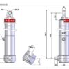 Telescopic cylinder 4-145-4510 MF B3 145 4 4510 RP D2 1435 Binotto