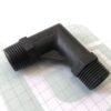 Pipe nipple 3/8' BSP 40-40mm elbow 90 plastic Hydropack