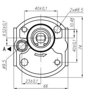 GR1 4.2 cm3/l gear pump MC32 K Hydropack