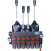Control valve 6 sec. 40 ltr. 3/8, double lever