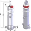 Telescopic cylinder MF B3 165 5 7075 RP-D1745-V00 'Binotto'
