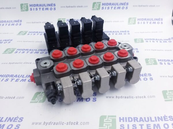 Control valve 5 sec. 40 ltr. Q25 3/8' BSP (5 x mech. + solenoid control 24V)