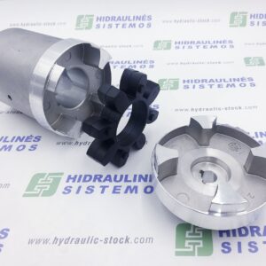 Aluminium flexible jaw coupling kit GR2-1/8 x 48mm D-110 (18.0-22.0kW)