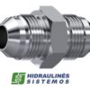 Adapter 7/16'-20i JIC x 7/16'-20i JIC (Stainless steel)