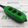 Manual control 3-button 1xNO/NC 2x2NO green