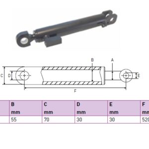 Hydraulic cylinder Dautel 30/55/520