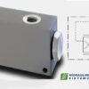 VDFR34-90 50/50 FLOW DIVIDER C/W aliuminum