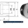 Head bush D70x80-50 L50 M74x1.5 TG