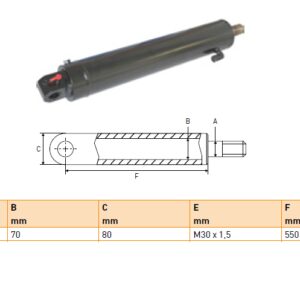Hydraulic cylinder Anteo 35/70/550 for bend