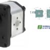 GR2 12.0 cm3/r gear pump D-E 15mm