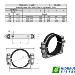 Hydraulic accumulator holder d-223mm CR223
