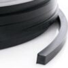 Square silicone cord 8x8 mm transparent