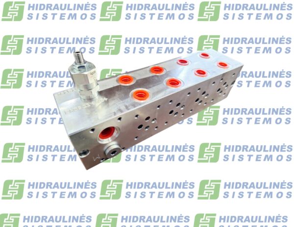 Hydraulic manifold NG6x4 EA0621-38-04 Pmax 250 bar vith relief valve and place for 2/2 valve