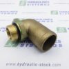 Suction fitting 1.1/4' male x for 50 mm hose, 90 angle
