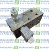 Hydraulic manifold NG6x2 ES 06-21-38-02-5-4-H with relief and free flow valve 24VDC