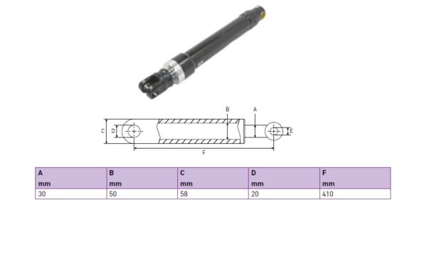 Hydraulic cylinder Dhollandia 30/50/410