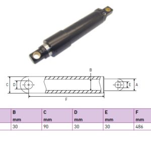 Hydraulic cylinder Dautel 55/30/486