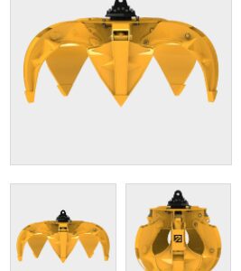 The hydraulic polyp-grab POT 295/5 for truck-cranes and excavators