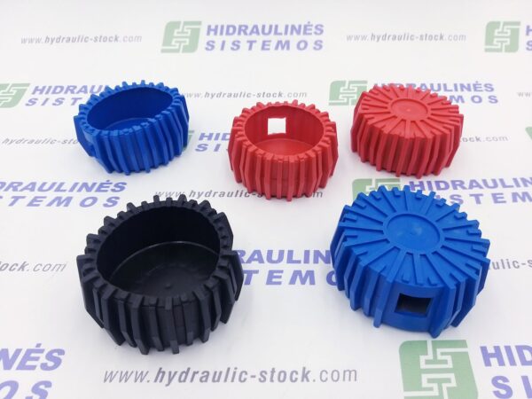 Rubber protection for manometer 63 mm black/red/blue