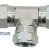 Tee M14 (L8) v-v-v with swivel nuts