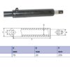 Hydraulic cylinder Erhel Hydris 40/70/225 for bend