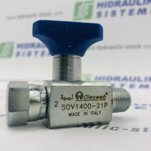 1/4'BSPi x 1/4'vv 0 In line shut-off pressure gauge valve