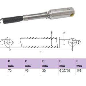 Hydraulic cylinder Dhollandia 40/70-195 d30 for bend